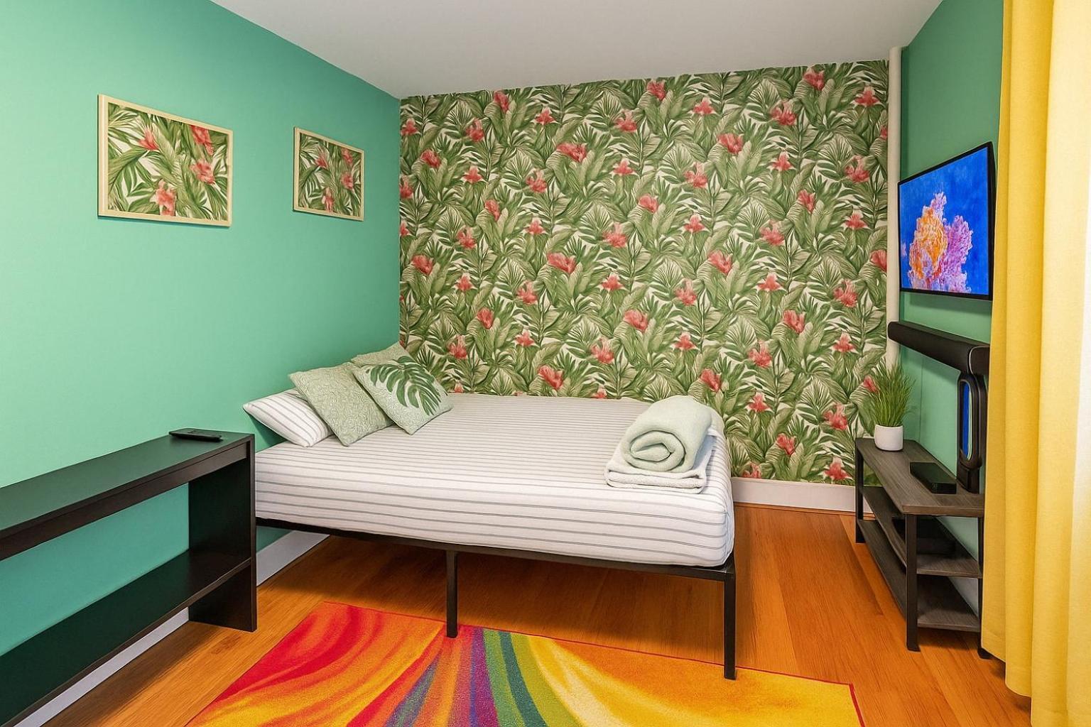 Tropical Comfort Room In Harlem Cozy Stay With Snacks & Style New York Esterno foto