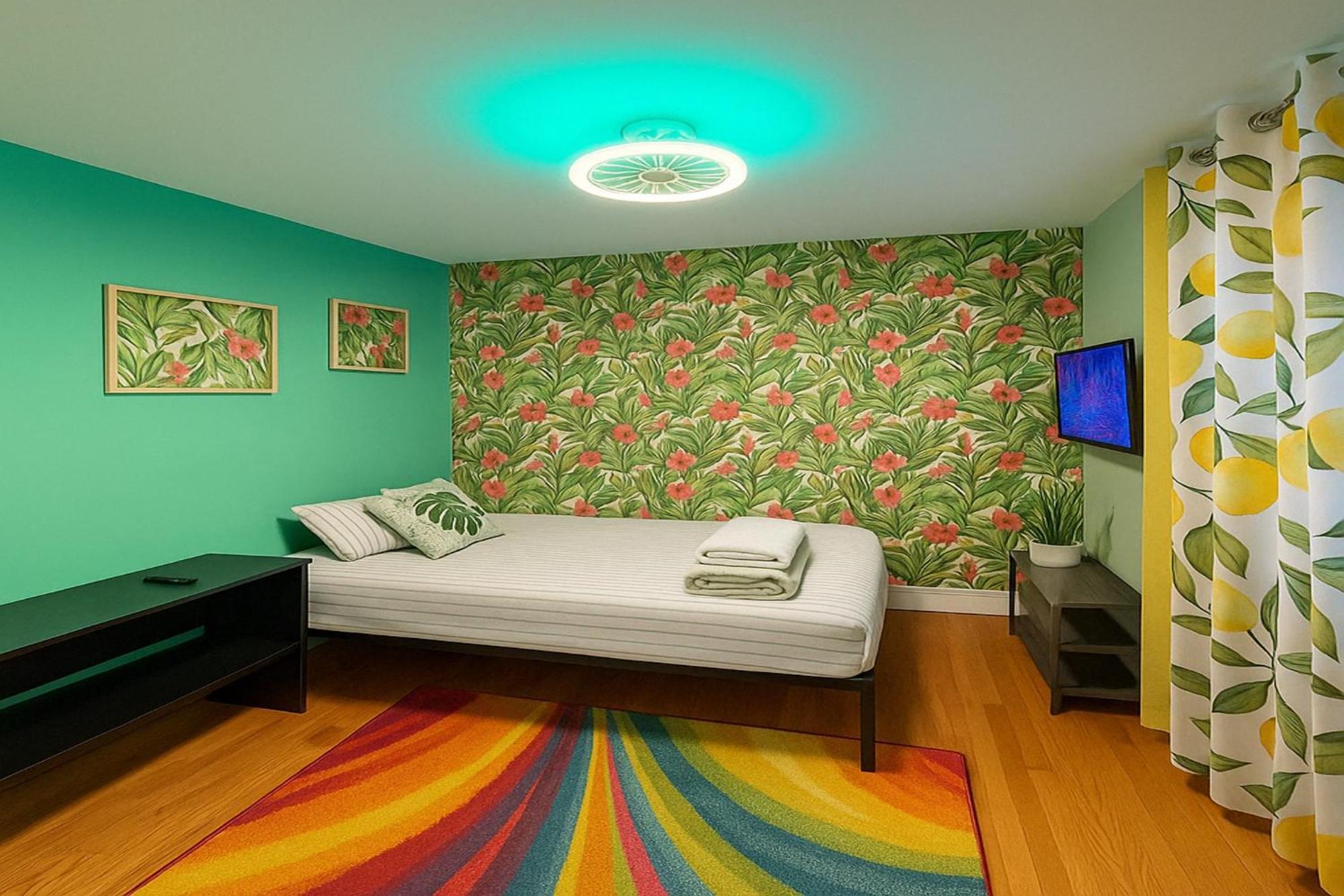 Tropical Comfort Room In Harlem Cozy Stay With Snacks & Style New York Esterno foto